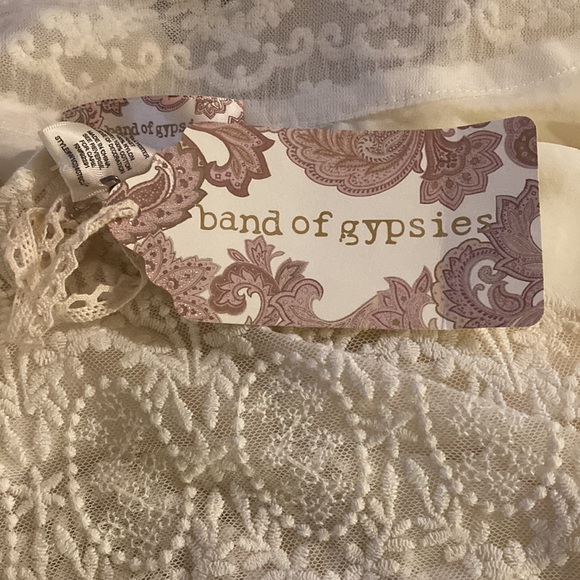 Band of‎ Gypsies Cream Lace Robe/Duster SZ M/L - Picture 6 of 9